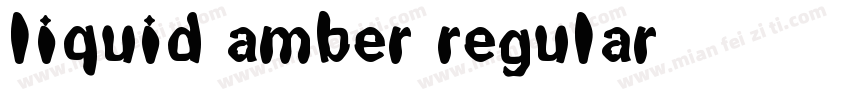 liquid amber regular字体转换
